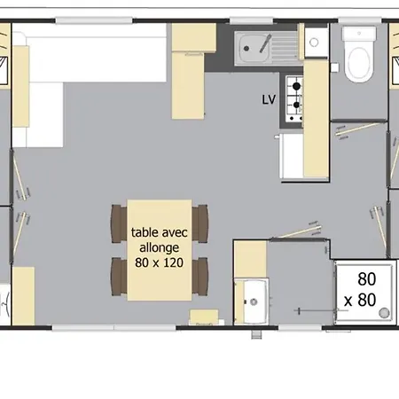 Mobilhome 3 Etoiles - Piscine - Ef0he0 펜션 *